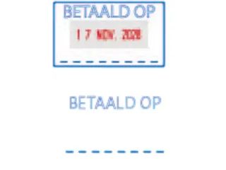 Woord-datumstempel Trodat Printy 4750 betaald op - 2
