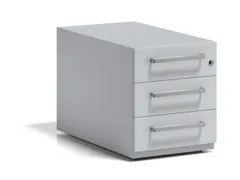 mobiel ladeblok,HxBxD 495x420x775mm,3lade(n),m. beugelgreep,cil.-slot