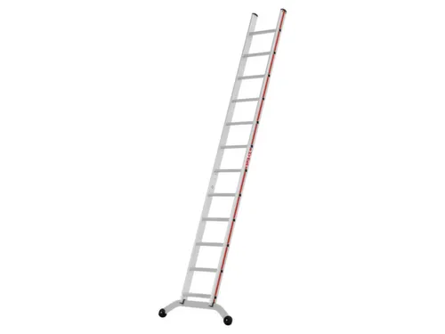 ladder,eenzijdig,12,verstevigde treden,balk L 3,22m,aluminium