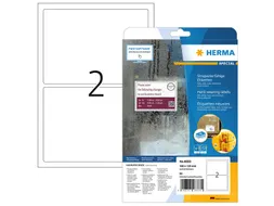 HERMA 8333 Weerbestendige folie-etiketten A4 190x135mm Wit 50 stuks