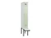 locker met bank,voor scheiding van kleding,HxBxD 2120x300x815mm,1vak