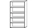 kantoorstelling,HxBxD 1920x1000x430mm,4xhouten vloer,decor romp beuken