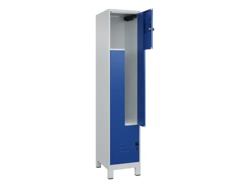 Z-garderobekast,HxBxD 1950x400x500mm,vak B 200/400mm,draaigrendel