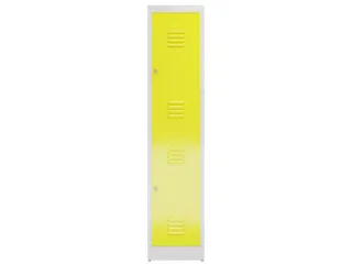 Dubbeldekse garderobekast 1800x415x500mm 2vak B400mm RAL7035 RAL1018 - 2