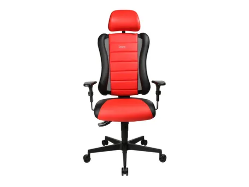 Topstar Bureaustoel Sitness Racer RS Hoofdsteun Zwart Rood