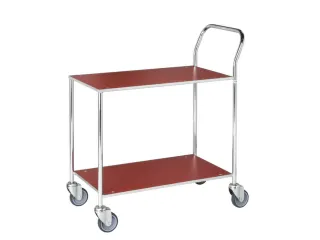 Tafelwagen,Draagverm. 150Kg,2Etage(S),Etage(S) Melaminecoating,Rood - 1