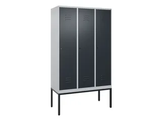 locker voor scheiding van kleding,HxBxD 2120x1200x500mm,3vak - 1