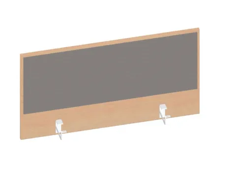 baliepaneel,v. bureau,aanbouw achter,B 1000mm,NE-esdoorn,BN8078-grijs