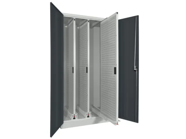 verticale kast cil.slot HxBxD 1950x1000x600mm RAL7035 front RAL7016