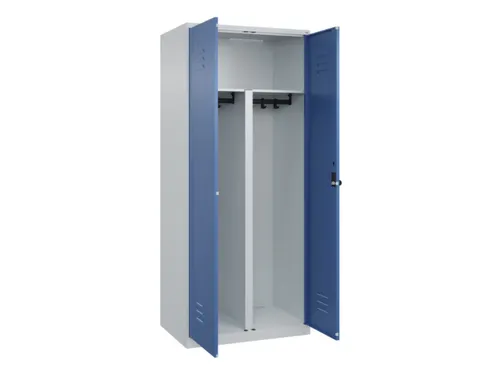 PBM-locker,HxBxD 1850x800x500mm,2vak,vak B 400mm,draaigrendel