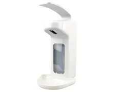 Zeep- & Desinfectiemiddeldispenser Kunststof wit 500 Ml + Opvangschaal