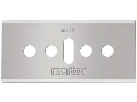 Reservemes Martor Industrie mesje nr. 45 rechthoekig 10 stuks