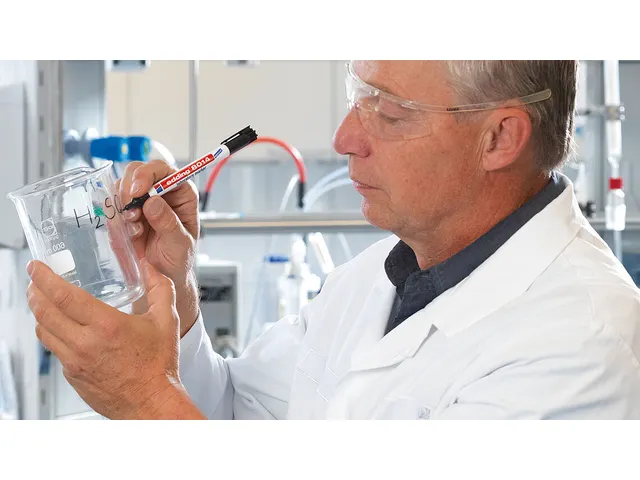 Viltstift edding 8014 laboratory ronde punt 1mm F zwart