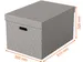 Home opbergdoos 355 x 51 x 305 cm grijs 3 stuks