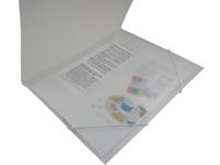 Elastomap A4 met 3 flappen Wit polypropyleen