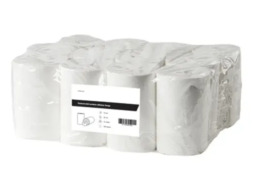 Poetsrol Mini Coreless Cellulose Wit 1-laags Pallet 48x12 Rol