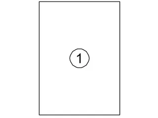 Etiket Quantore 210x297mm wit 100st - 1
