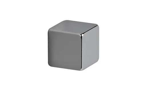 Magneet MAUL Neodymium kubus 10x10x10mm 3.8kg nikkel 4 stuks