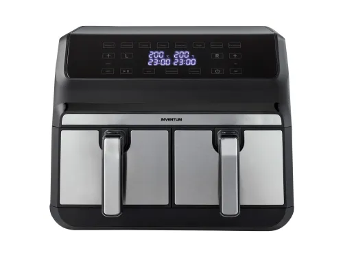 Airfryer Inventum 2x4l 1700w zwart rvs
