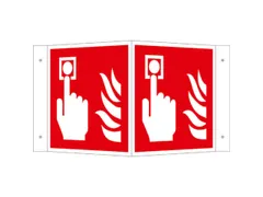 Brandbeveiligingsbord,Brandmelder,Hoekbord,Aluminium,Nalichtend