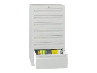 ladekast HxBxD 900x500x500mm 7laden slot RAL7035 front RAL7035 - 2
