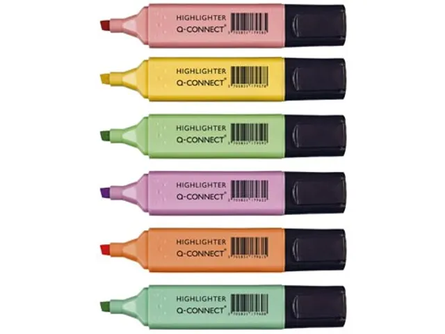 Markeerstift Pastel Assorti 6 Stuks