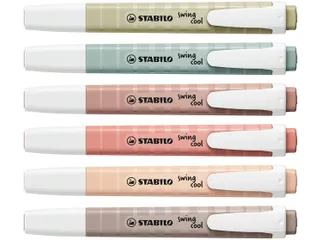 Markeerstift STABILO Swing cool nature assorti 6 stuks - 4