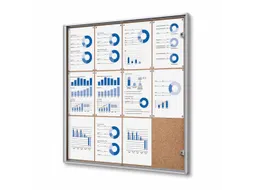 Vitrinekast Prikbord Kurk Economy 12xA4