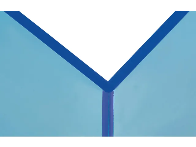 Boekensteun MAUL 10x10x13cm acryl set 2 neon blauw transparant