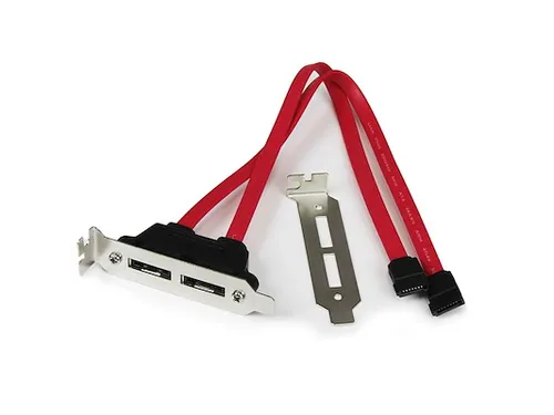 2 poorts low-profile SATA naar eSATA adapterplaatje