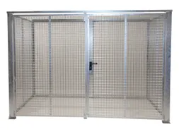 Gasflessendepot 104 Gasflessen 2060x3100x2100mm Staal/draadgaas
