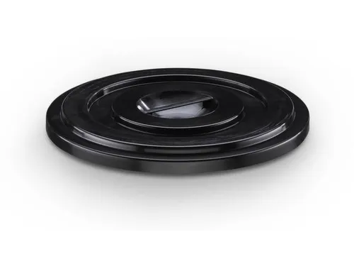 oplegdeksel,HDPE,v. ton inhoud 50l,zwart,meerprijs