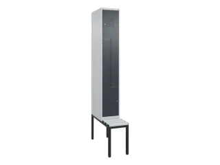 Z-garderobekast,HxBxD 2120x300x815mm,2vak,vak B 300mm,cil.-slot - 1
