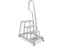 Montagetrap Aluminium H0 8m 4treden Platform Treden Traanplaat Leuning