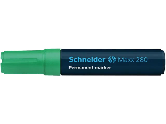Marker Schneider Maxx 280 permanent beitelpunt groen