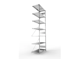 systeemstelling,aanbouwveld,CLIP,HxBxD 3000x1006x536mm,vakl. 150kg - 5