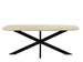 Table de réunion Harper Pied araignée Danois Ovale 200x100cm Naturel
