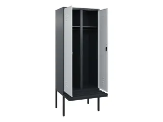 locker voor scheiding van kleding,HxBxD 2120x800x815mm,2vak - 2