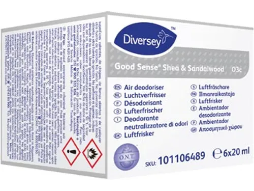 Navulling automatische luchtverfrisser Shea-Sandalwood 6 stuks