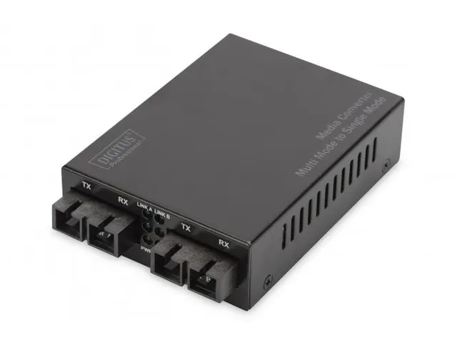 Fast Ethernet Multimode/Singlemode mediaconverter SC/SC tot 20 km