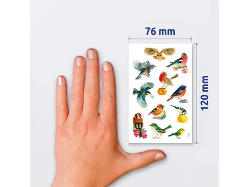 papieretiket Z-design Creative pakje a 3 vel vogels