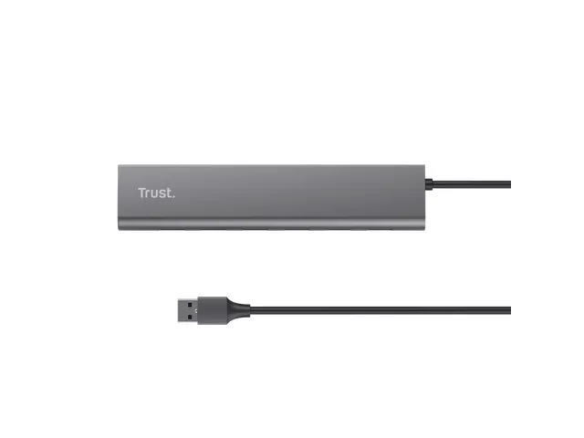 Hub Trust HALYX 7-port USB-A 3.2 zilver