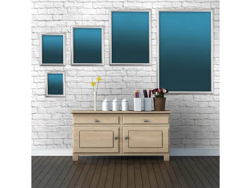 Kliklijst Seco A4 25mm aluminium frame, anti- glans PVC voorkant