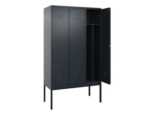 locker voor scheiding van kleding,HxBxD 2120x1200x500mm,3vak