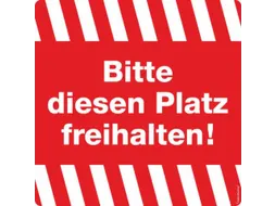 aanwijzing-combinatiebord,Deze plaats vrijhouden!,folie,rood/wit