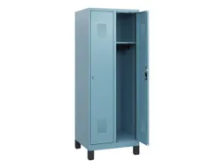 schoollocker,HxBxD 1630x600x500mm,2vak,vak B 300mm,cil.-slot,voeten