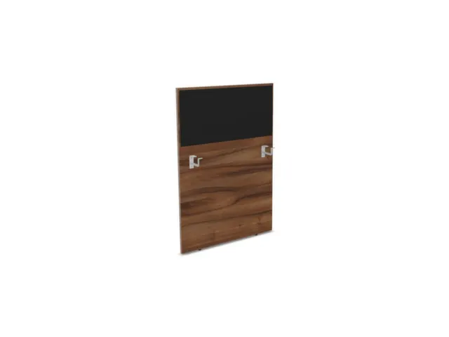 baliepaneel v. bureau aanbouw links NP-tiepolo nut BN8033-zwart 800mm