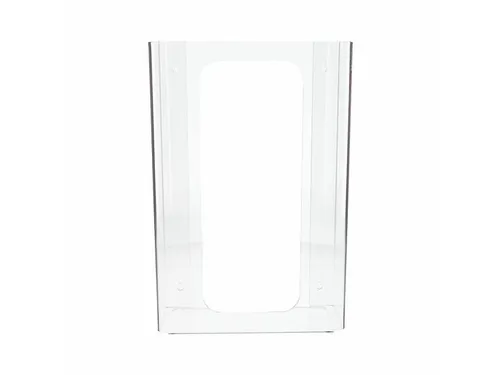 Wandhouder Voor 3 Dispenserdoosjes Transparant Acryl 39x26x10cm