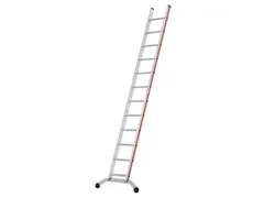 échelle d'appui à un côté 12marches renforcées lisse L 3 22m alu