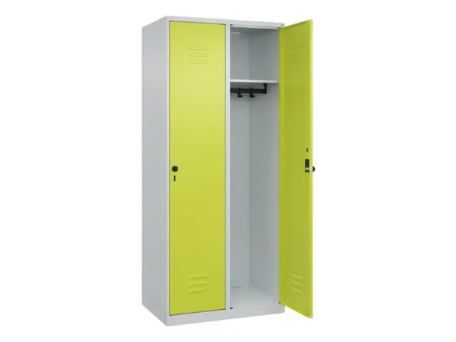 locker,HxBxD 1850x800x500mm,2vak,vak B 400mm,draaigrendel